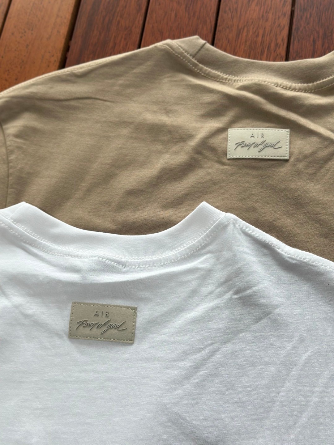 Nike Fear of God NBA 三方联名 FOG 字母印花 短袖 黑色 杏色 白色 卡其色 T恤 圆领 套头 夏款 男女同款 