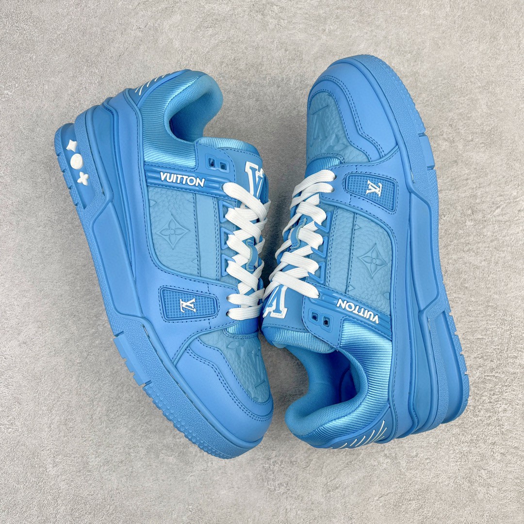 Louis Vuitton 路易威登 Trainer 蓝色 低筒 休闲鞋 板鞋 运动鞋 男鞋 女鞋 1AARFG