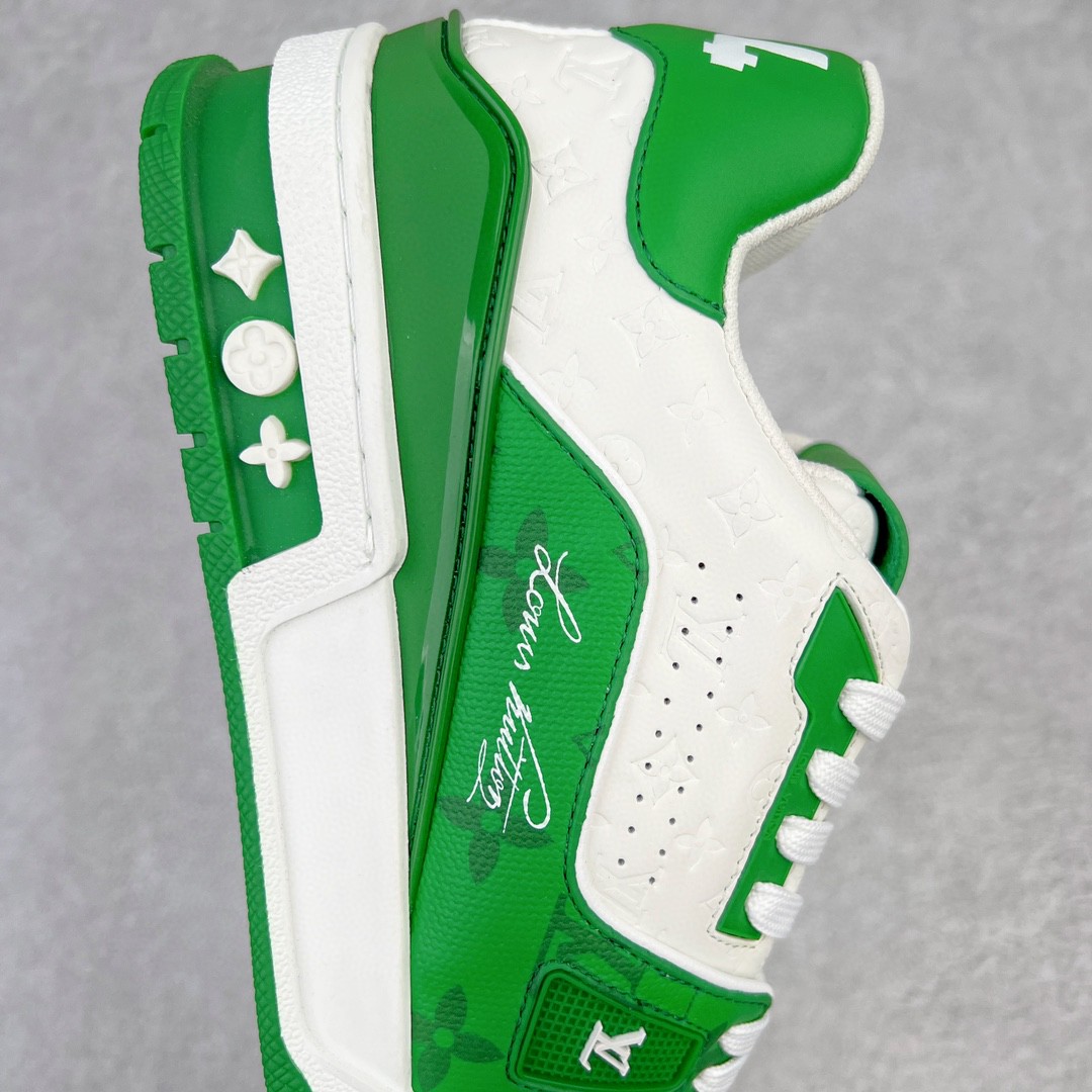 Louis Vuitton 路易威登 Trainer 白绿色 低筒 休闲鞋 板鞋 运动鞋 男鞋 女鞋 1AANFY