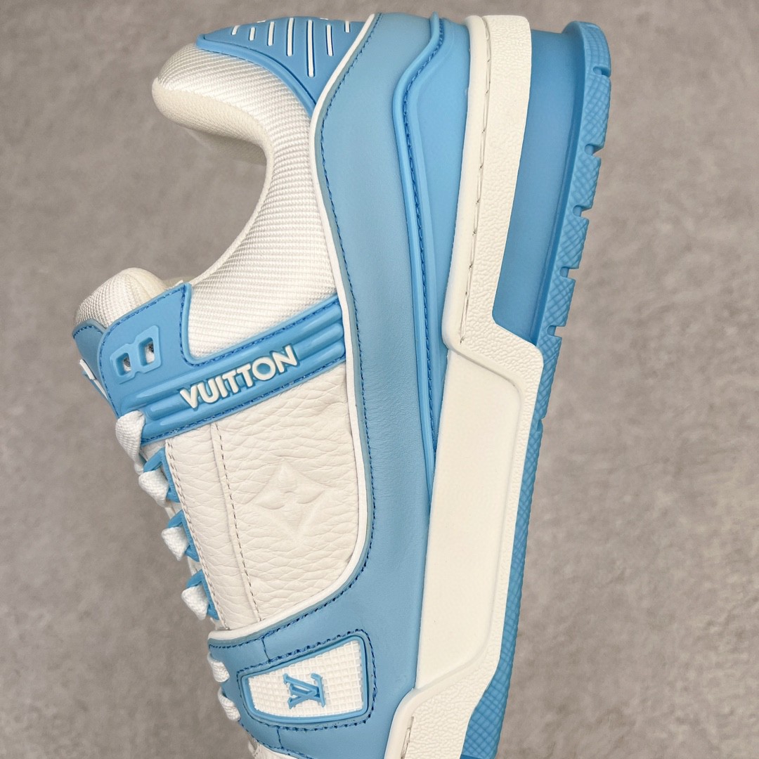 Louis Vuitton 路易威登 Trainer 浅蓝色 低筒 休闲鞋 板鞋 运动鞋 男鞋 女鞋 1AA6X0