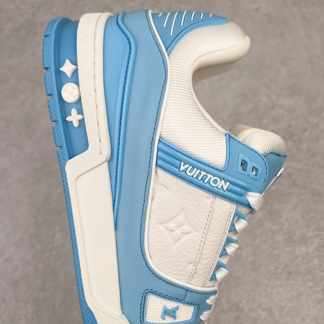 Louis Vuitton 路易威登 Trainer 浅蓝色 低筒 休闲鞋 板鞋 运动鞋 男鞋 女鞋 1AA6X0