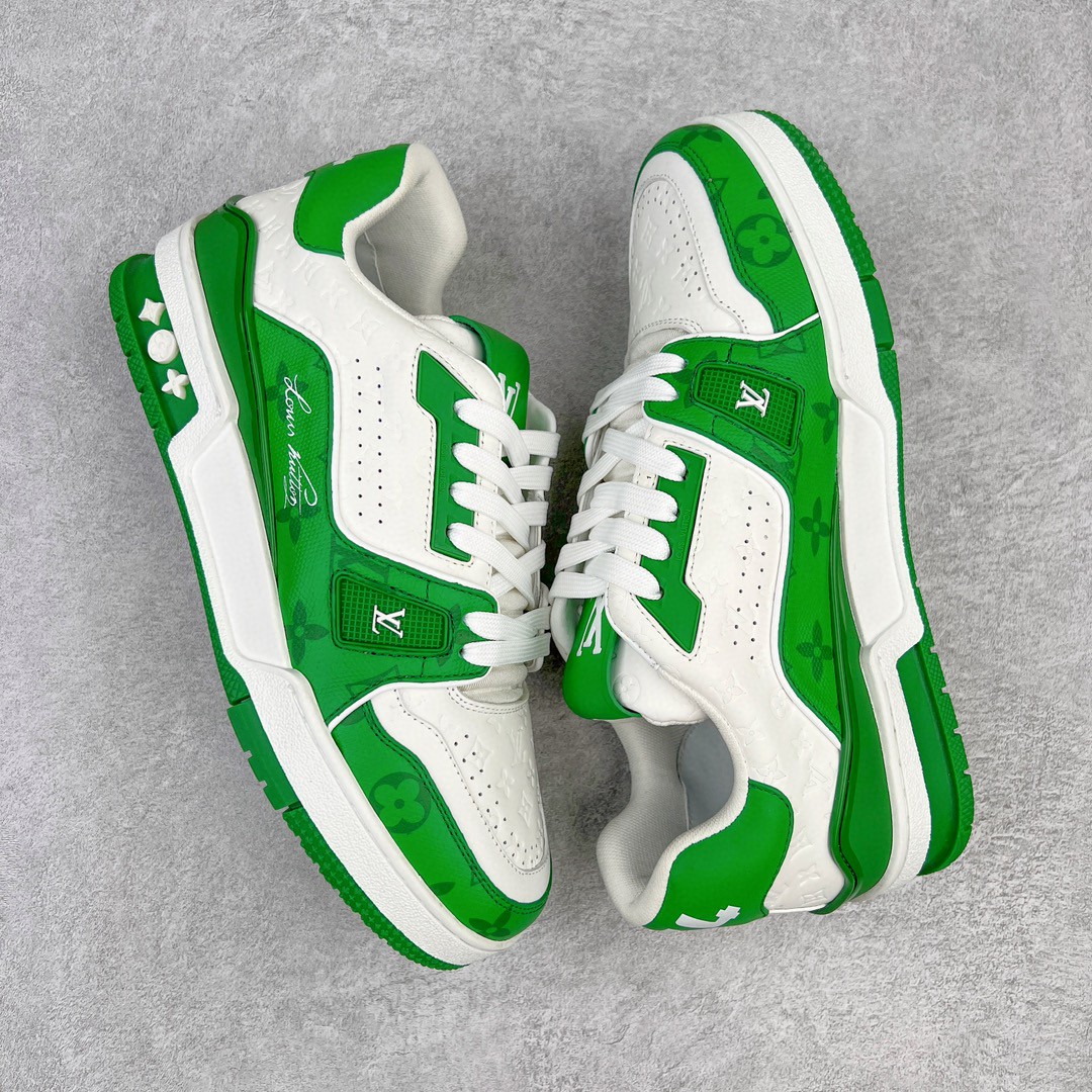 Louis Vuitton 路易威登 Trainer 白绿色 低筒 休闲鞋 板鞋 运动鞋 男鞋 女鞋 1AANFY