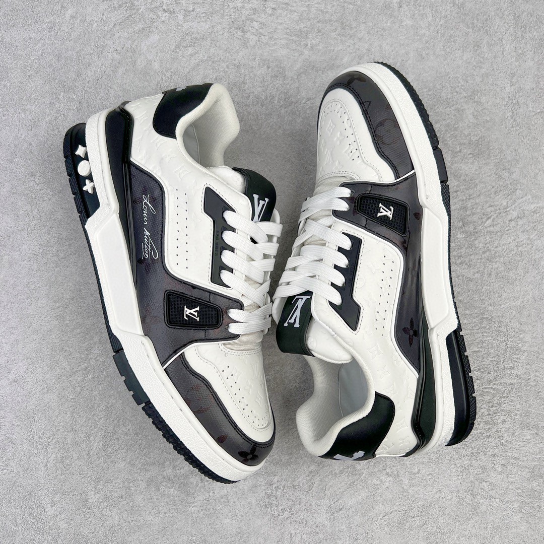 Louis Vuitton 路易威登 Trainer 黑白色 低筒 休闲鞋 板鞋 运动鞋 男鞋 女鞋 1AANED