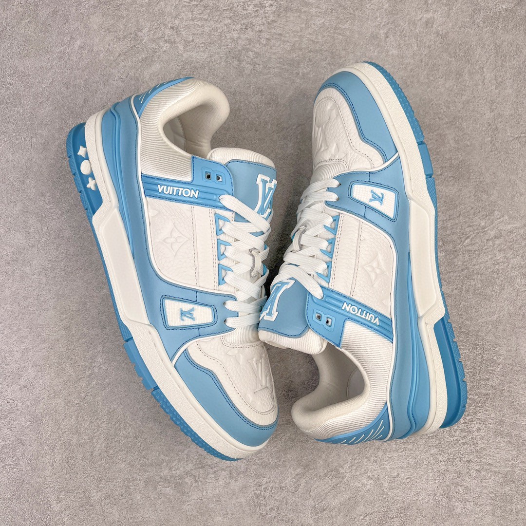 Louis Vuitton 路易威登 Trainer 浅蓝色 低筒 休闲鞋 板鞋 运动鞋 男鞋 女鞋 1AA6X0