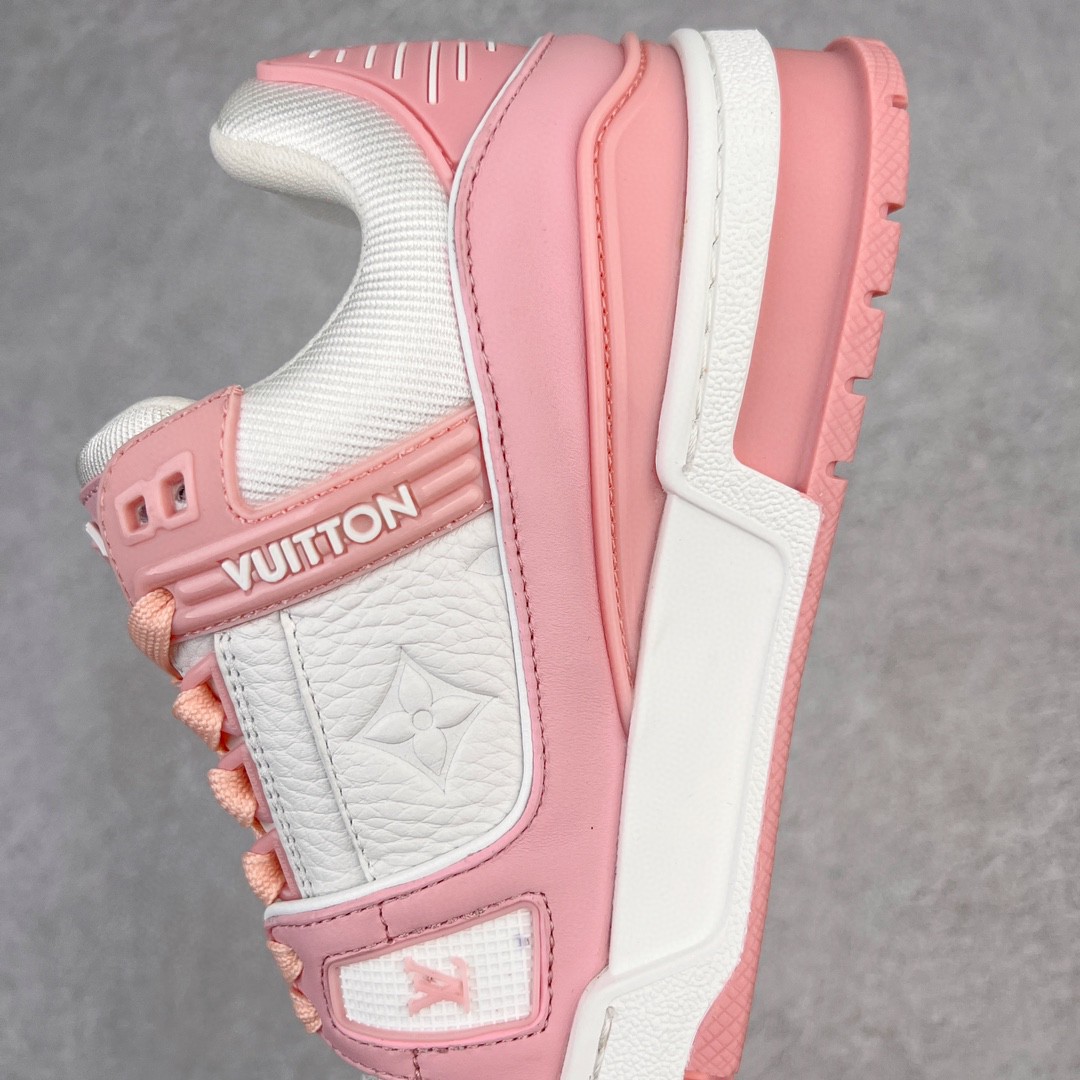 Louis Vuitton 路易威登 Trainer 玫瑰粉 低筒 休闲鞋 板鞋 运动鞋 男鞋 女鞋 1AA6Y8