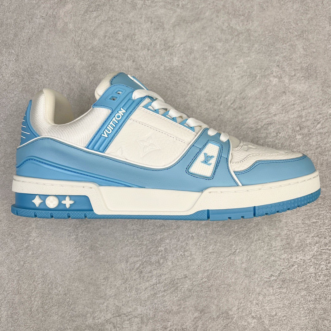 Louis Vuitton 路易威登 Trainer 浅蓝色 低筒 休闲鞋 板鞋 运动鞋 男鞋 女鞋 1AA6X0