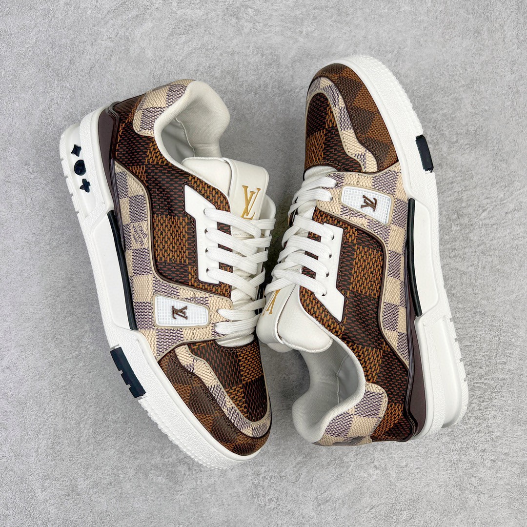 Louis Vuitton 路易威登 Trainer 棋盘格 棕色 低筒 休闲鞋 板鞋 运动鞋 男鞋 女鞋 1AAST3