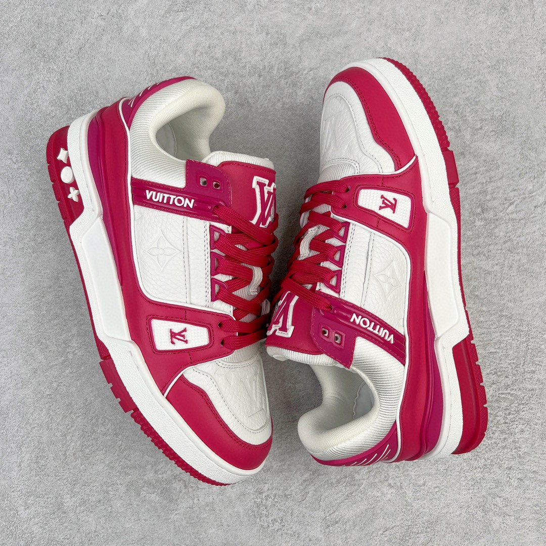 Louis Vuitton 路易威登 Trainer 玫红色 低筒 休闲鞋 板鞋 运动鞋 男鞋 女鞋 1AA6WI