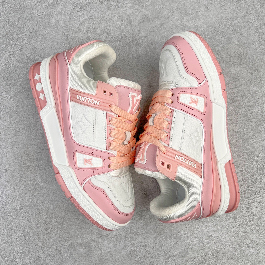 Louis Vuitton 路易威登 Trainer 玫瑰粉 低筒 休闲鞋 板鞋 运动鞋 男鞋 女鞋 1AA6Y8