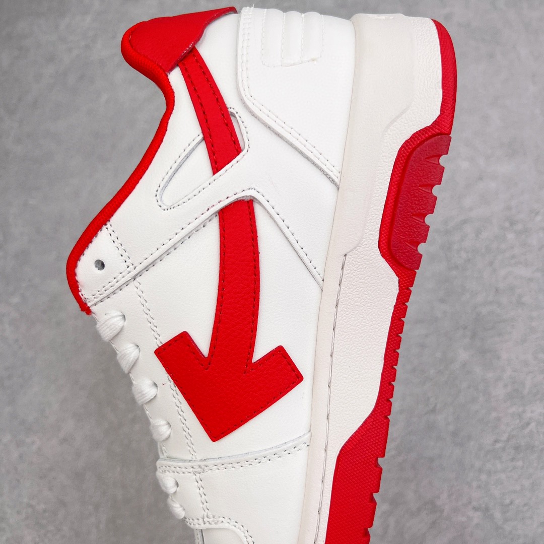 OFF WHITE Out of Office 白红 低筒 板鞋 休闲鞋 运动鞋 男鞋 女鞋 OMIA189F22LEA0010125