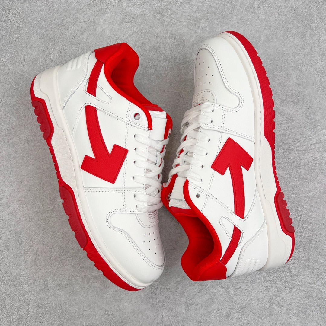 OFF WHITE Out of Office 白红 低筒 板鞋 休闲鞋 运动鞋 男鞋 女鞋 OMIA189F22LEA0010125