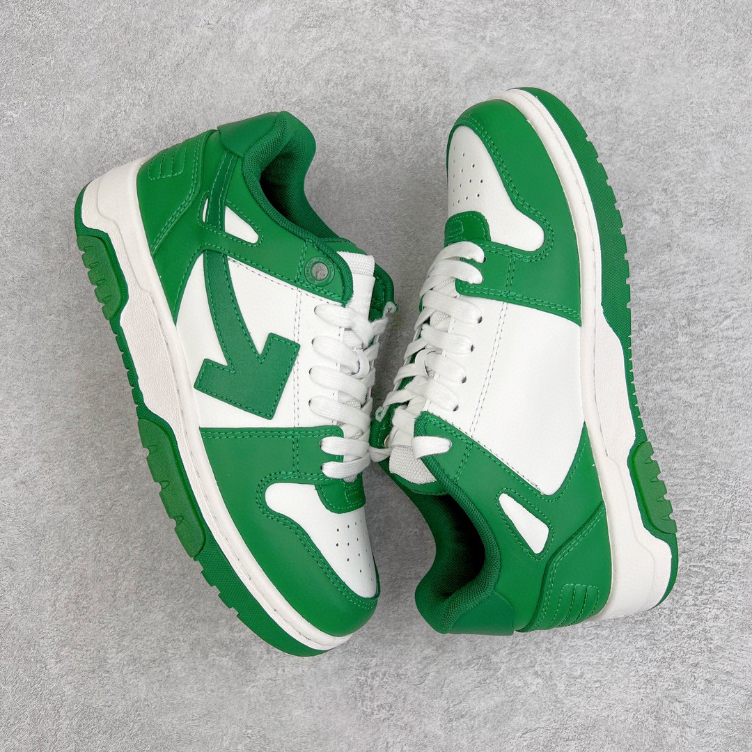 OFF WHITE Out of Office 绿色 低筒 板鞋 休闲鞋 运动鞋 男鞋 女鞋 OMIA189S21LEA0010155