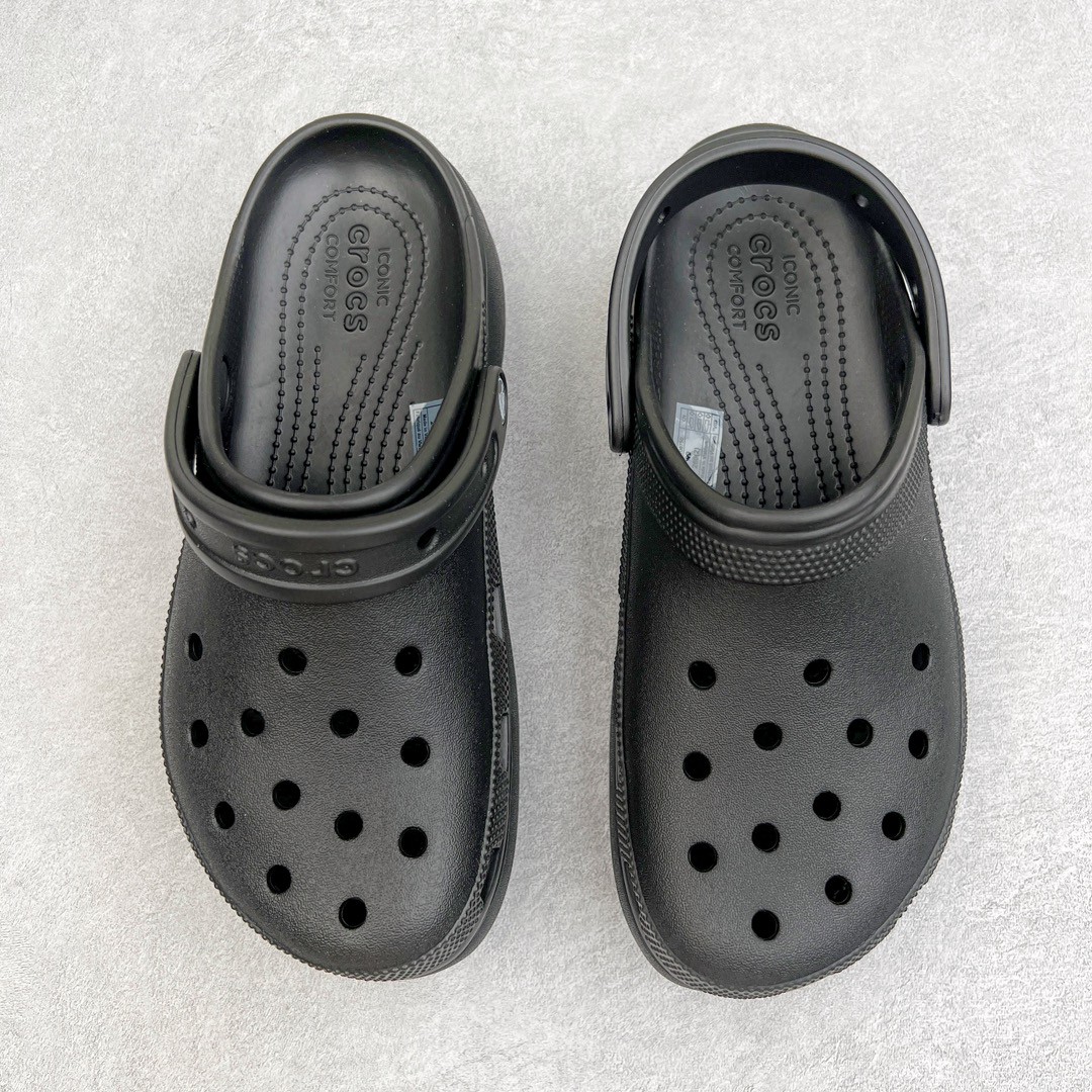 Crocs Classic clog 卡骆驰 云朵沙滩 黑色 洞洞鞋 凉鞋 室内外 拖鞋 沙滩鞋 女款 206750-001