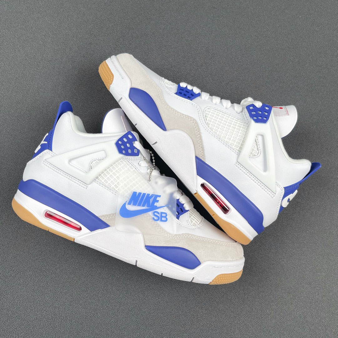 Air Jordan 4  AJ4 SB 白蓝 低筒 籃球鞋 球鞋 板鞋 运动鞋 男鞋 女鞋