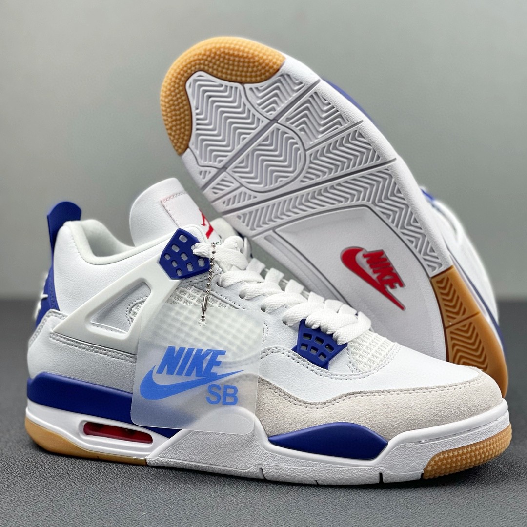 Air Jordan 4  AJ4 SB 白蓝 低筒 籃球鞋 球鞋 板鞋 运动鞋 男鞋 女鞋