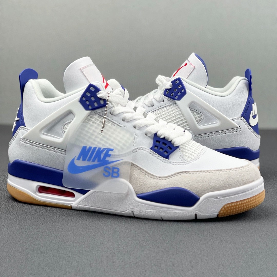 Air Jordan 4  AJ4 SB 白蓝 低筒 籃球鞋 球鞋 板鞋 运动鞋 男鞋 女鞋