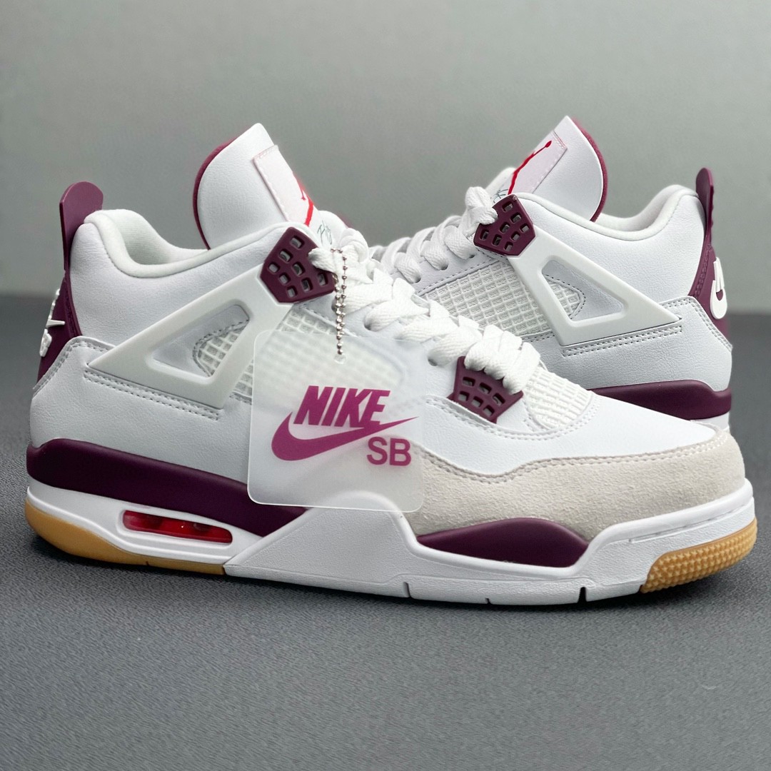 Air Jordan 4  AJ4 SB 白紫 低筒 籃球鞋 球鞋 板鞋 运动鞋 男鞋 女鞋