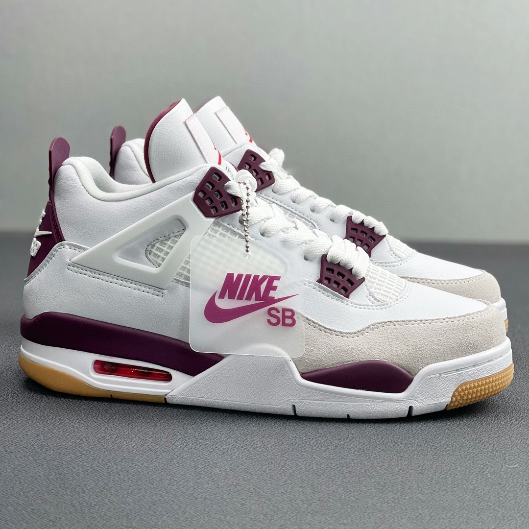 Air Jordan 4  AJ4 SB 白紫 低筒 籃球鞋 球鞋 板鞋 运动鞋 男鞋 女鞋