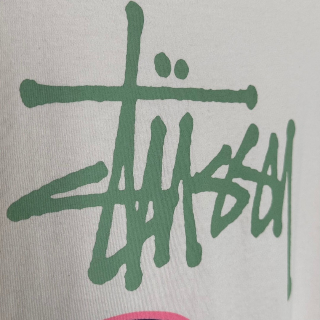 Stussy SS23 Dollie Pigment Dyed Tee 图案印花 白色 短袖 圆领 套头 T 恤 夏季 男女同款 1904912