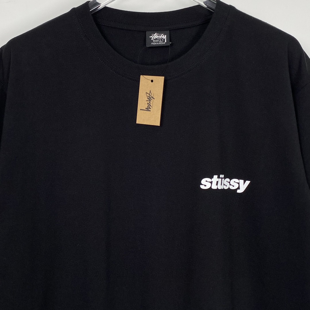 Stussy SS23 Popsicle Tee 雪糕大S棒冰图案印花 黑色 短袖 圆领 套头 T 恤 夏季 男女同款 1904871