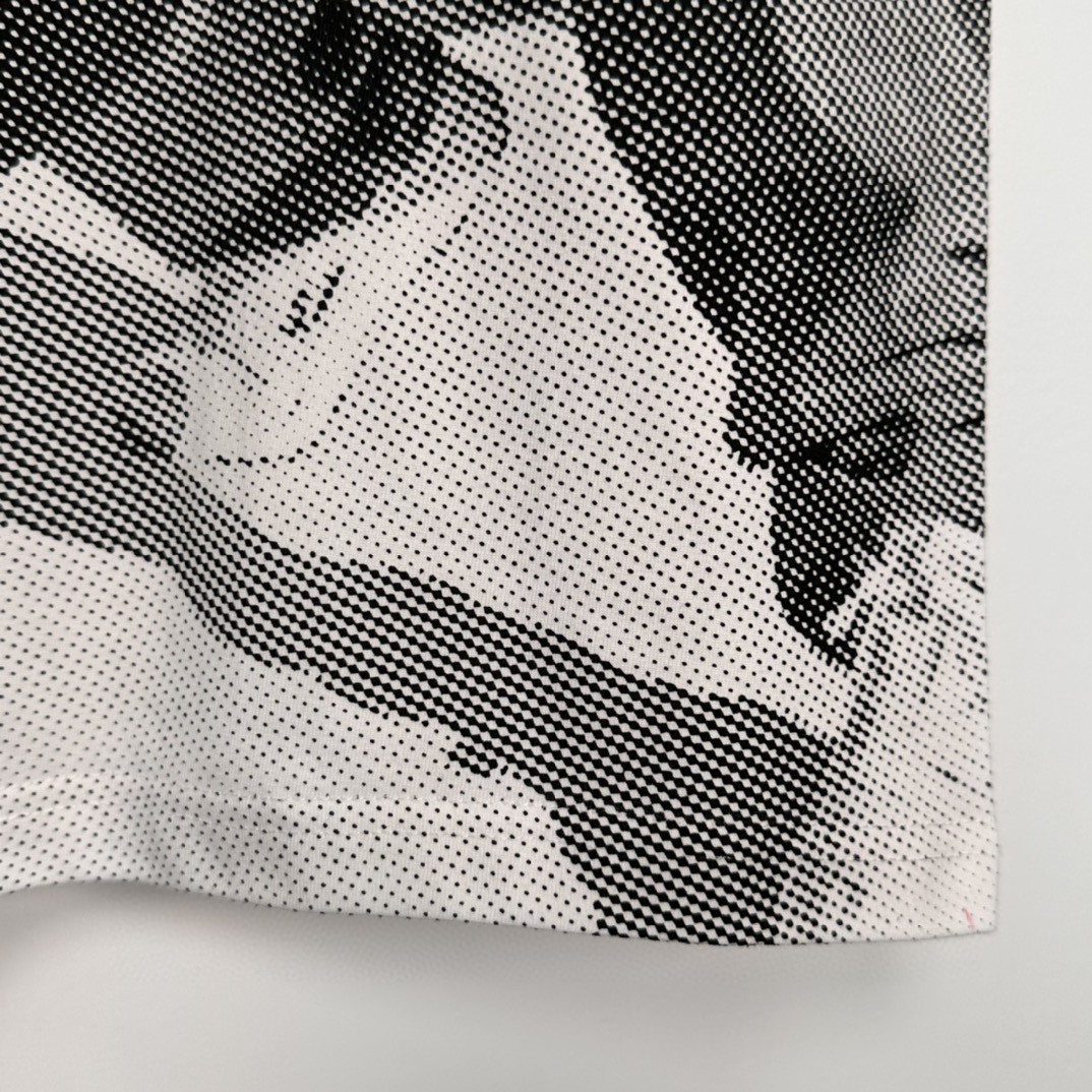 Stussy GANG STARR 联名款 SS23人物字母印花 白色 短袖 圆领 套头 T 恤 夏季 男女同款 3903844