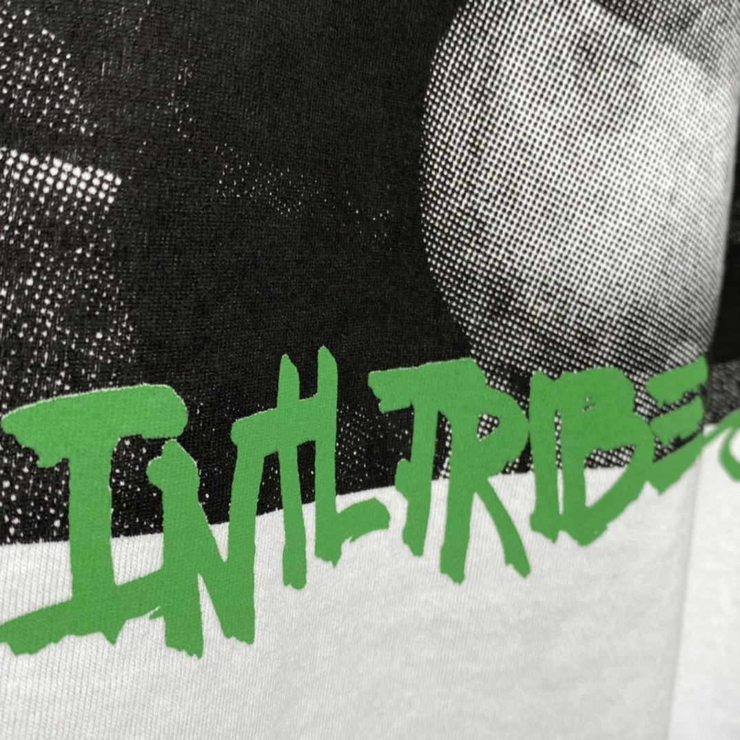 Stussy 字母印花图案 白色 短袖 圆领 套头 T 恤 夏季 男女同款 1904876