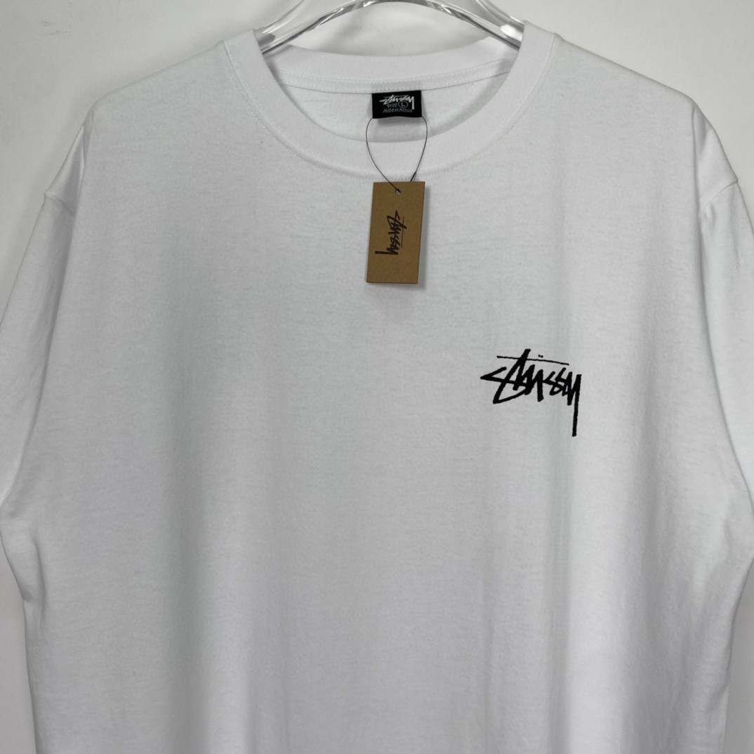Stussy FW22 Itp Flower Tee 雏菊印花圆领 白色 短袖 圆领 套头 T 恤 夏季 男女同款 