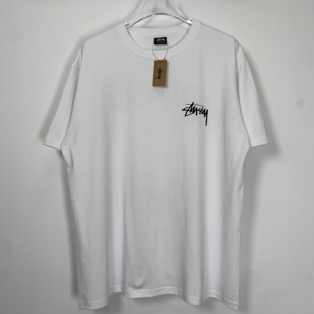 Stussy FW22 Itp Flower Tee 雏菊印花圆领 白色 短袖 圆领 套头 T 恤 夏季 男女同款 