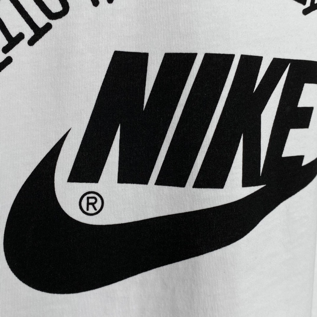 Nike stussy SS23经典字母图案印花 白色 短袖 圆领 套头 T 恤 夏季 男女同款 DV1775-100