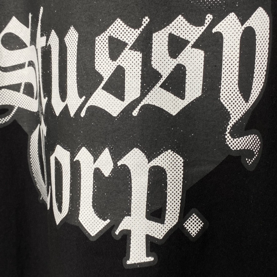 Stussy 8 Ball Corp Tee 8号球系列 字母台球印花 黑色 短袖 圆领 套头 T 恤 夏季 男女同款 1904868