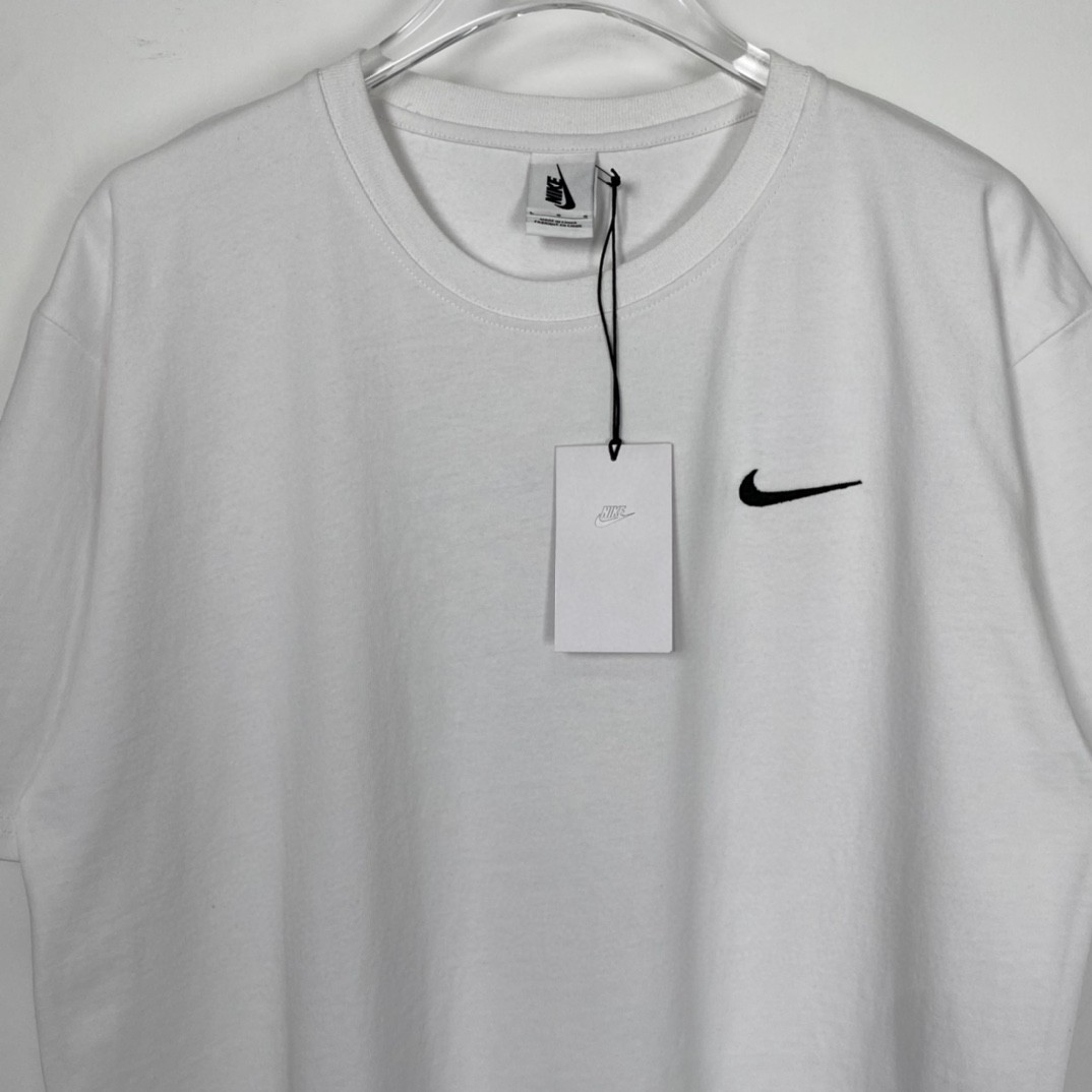 Nike stussy SS23经典字母图案印花 白色 短袖 圆领 套头 T 恤 夏季 男女同款 DV1775-100