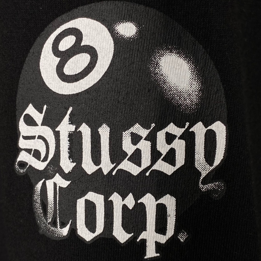Stussy 8 Ball Corp Tee 8号球系列 字母台球印花 黑色 短袖 圆领 套头 T 恤 夏季 男女同款 1904868