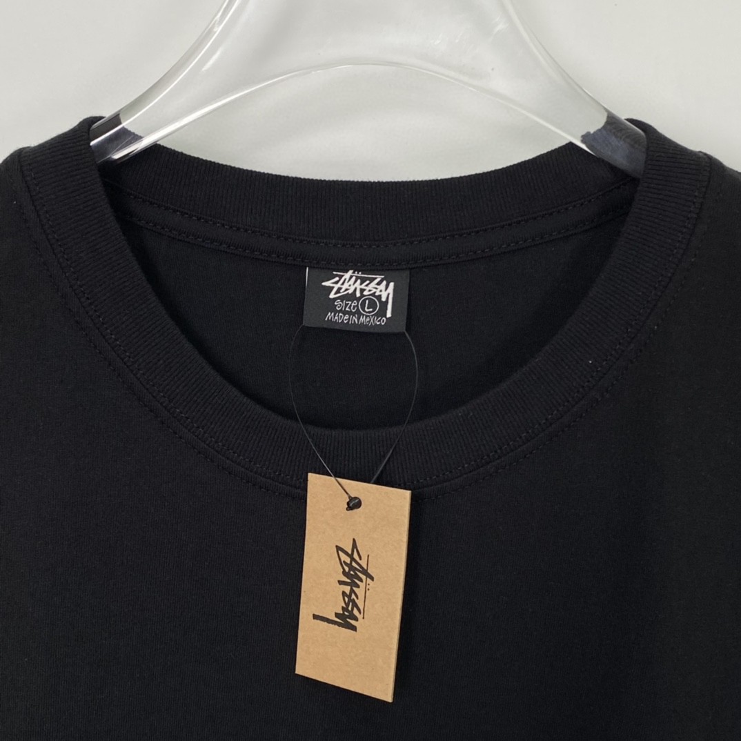 Stussy 8 Ball Corp Tee 8号球系列 字母台球印花 黑色 短袖 圆领 套头 T 恤 夏季 男女同款 1904868