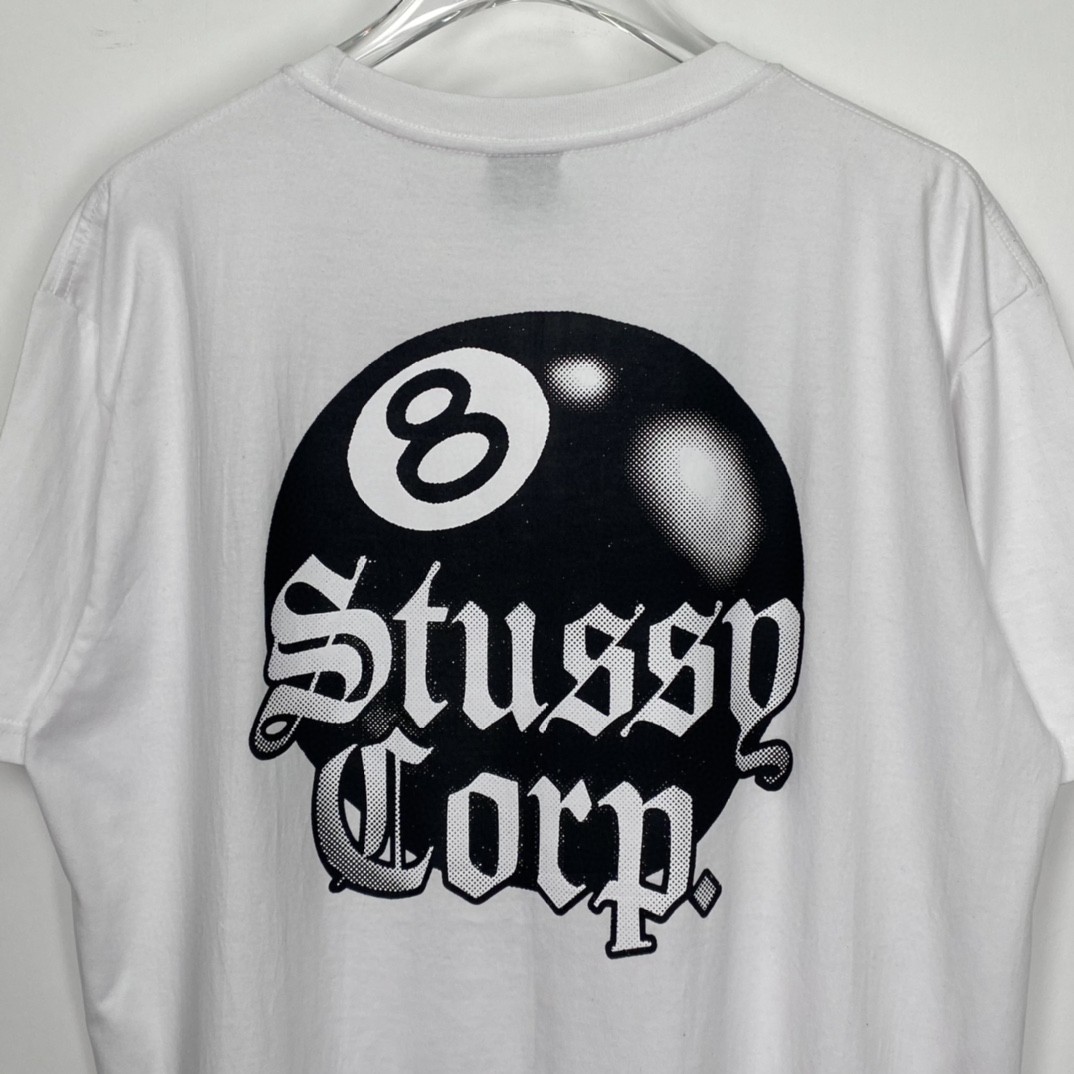 Stussy 8 Ball Corphan球系列字母台球印花圆领套头 T 恤