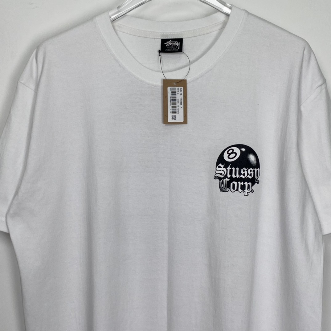 Stussy 8 Ball Corphan球系列字母台球印花圆领套头 T 恤