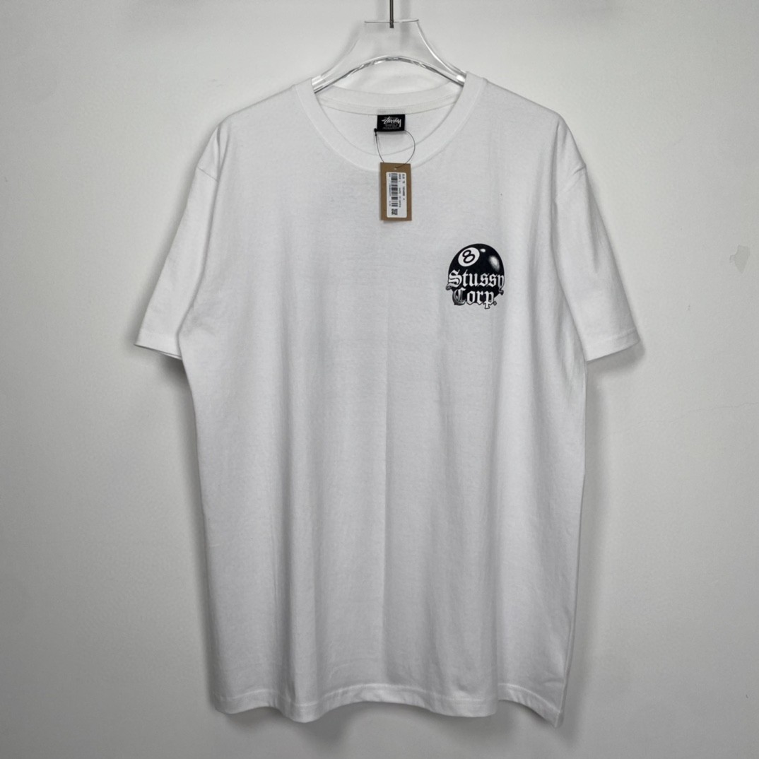Stussy 8 Ball Corphan球系列字母台球印花圆领套头 T 恤