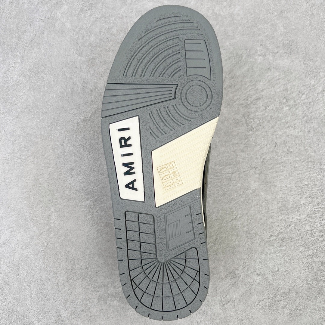 AMIRI 埃米尔 Skel Top Low 骨头鞋 黑灰色 低筒 休闲鞋 板鞋 运动鞋 男鞋 MFS003-016