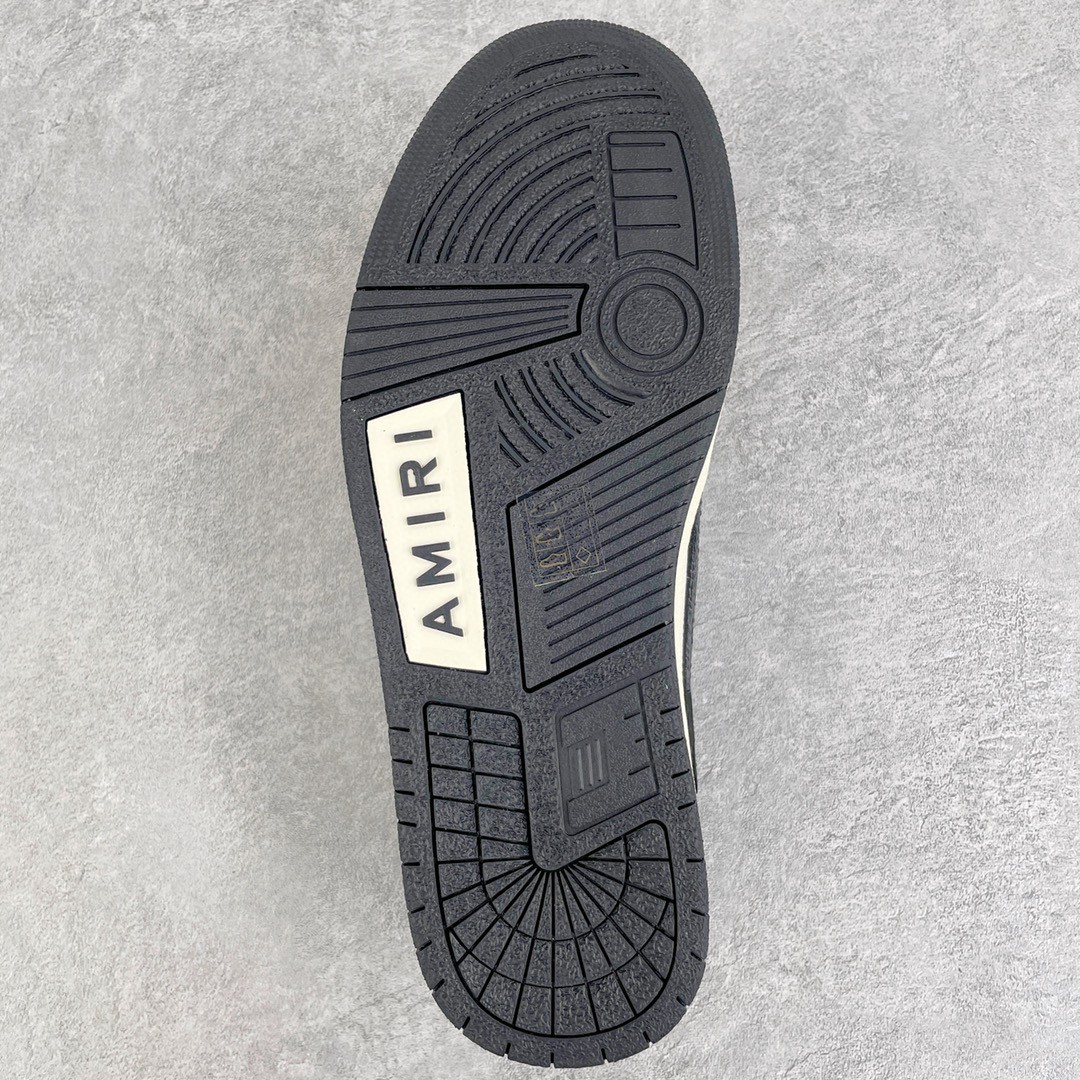 AMIRI 埃米尔 Skel Top Low 骨头鞋 黑白色 低筒 休闲鞋 板鞋 运动鞋 男鞋 MFS003-004