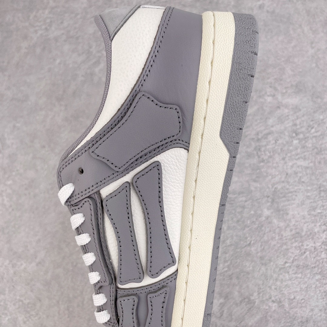 AMIRI 埃米尔 Skel Top Low 骨头鞋 白灰色 低筒 休闲鞋 板鞋 运动鞋 男鞋 MFS003-043