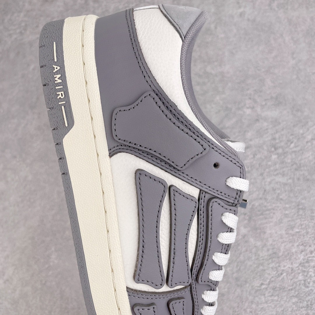 AMIRI 埃米尔 Skel Top Low 骨头鞋 白灰色 低筒 休闲鞋 板鞋 运动鞋 男鞋 MFS003-043