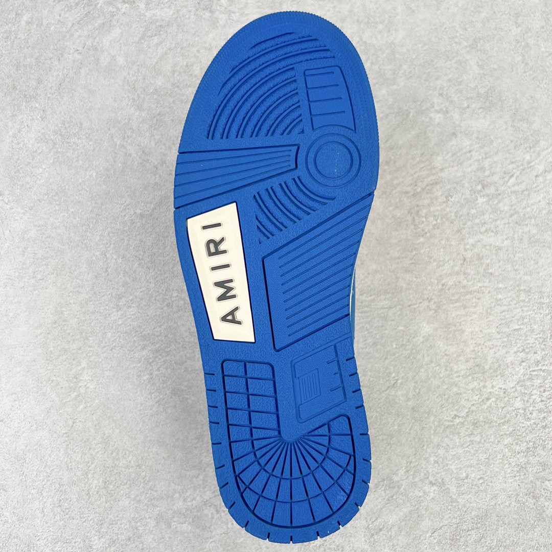 AMIRI 埃米尔 Skel Top Low 骨头鞋 白蓝色 低筒 休闲鞋 板鞋 运动鞋 男鞋 PS22MFS003-123