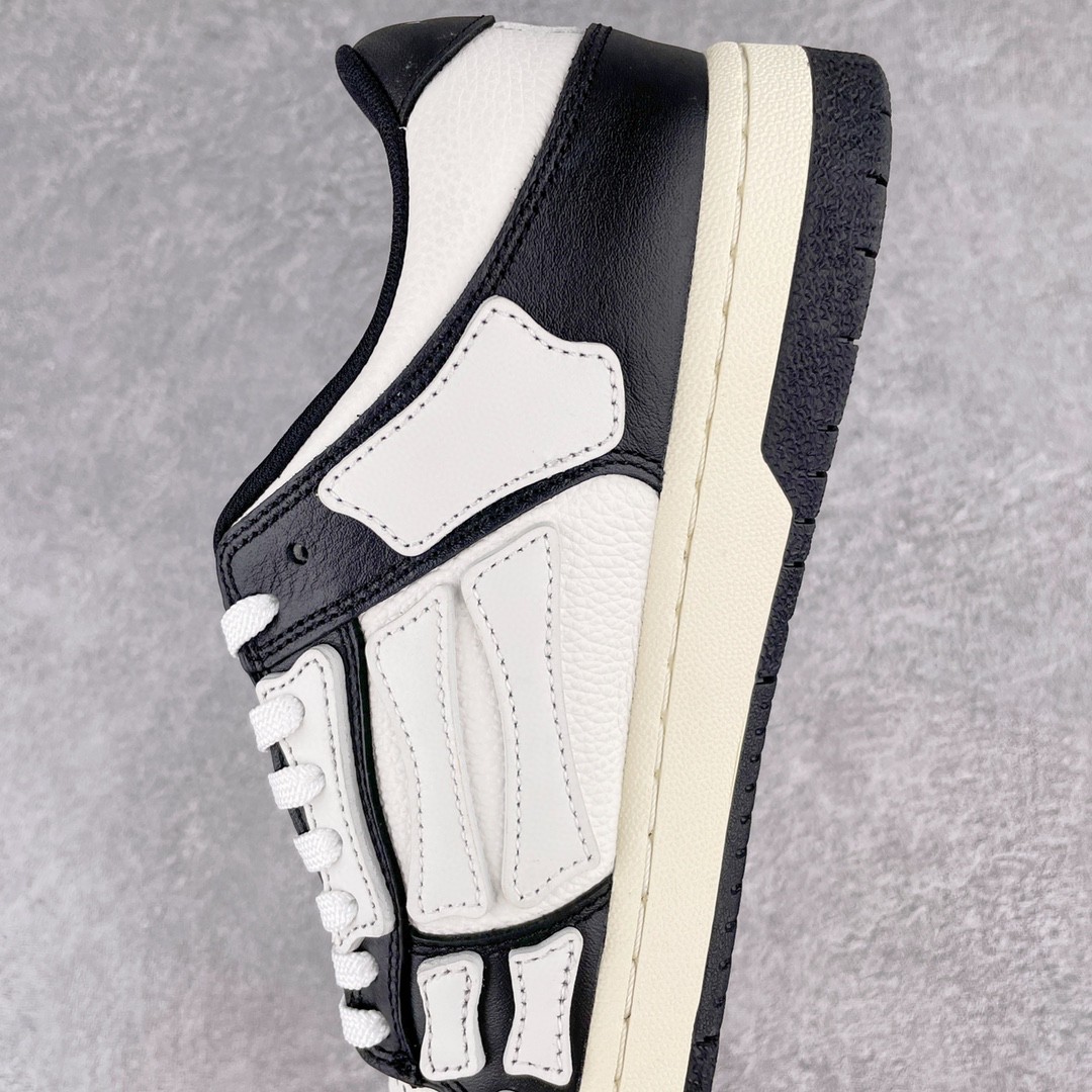 AMIRI 埃米尔 Skel Top Low 骨头鞋 黑白色 低筒 休闲鞋 板鞋 运动鞋 男鞋 MFS003-004