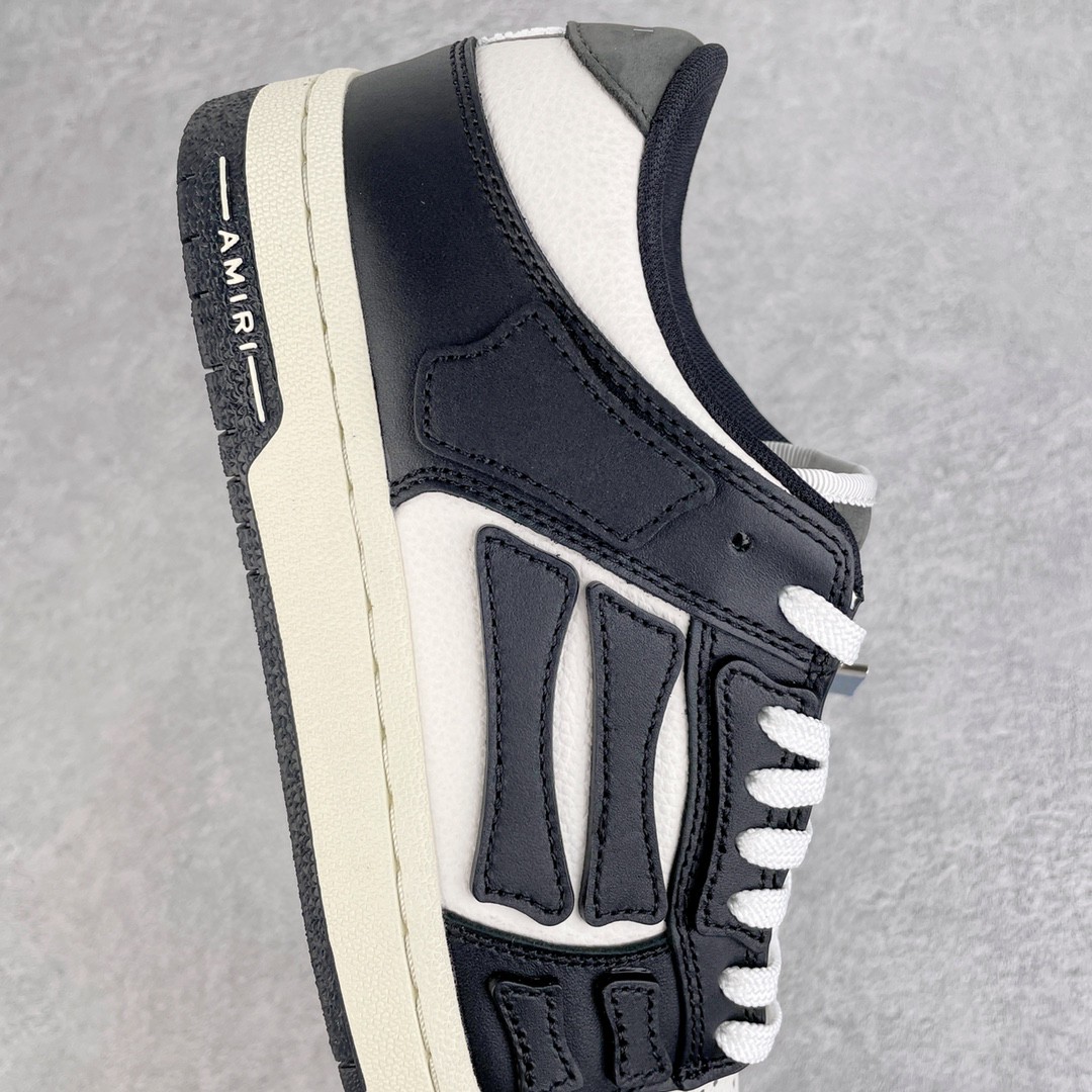 AMIRI 埃米尔 Skel Top Low 骨头鞋 黑白色 低筒 休闲鞋 板鞋 运动鞋 男鞋 MFS003-004