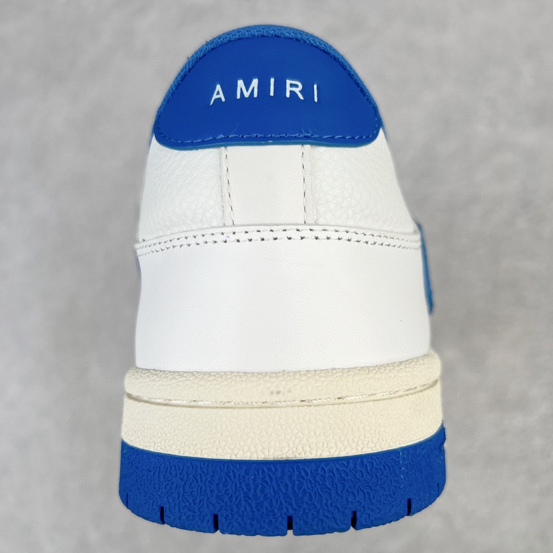 AMIRI 埃米尔 Skel Top Low 骨头鞋 白蓝色 低筒 休闲鞋 板鞋 运动鞋 男鞋 PS22MFS003-123