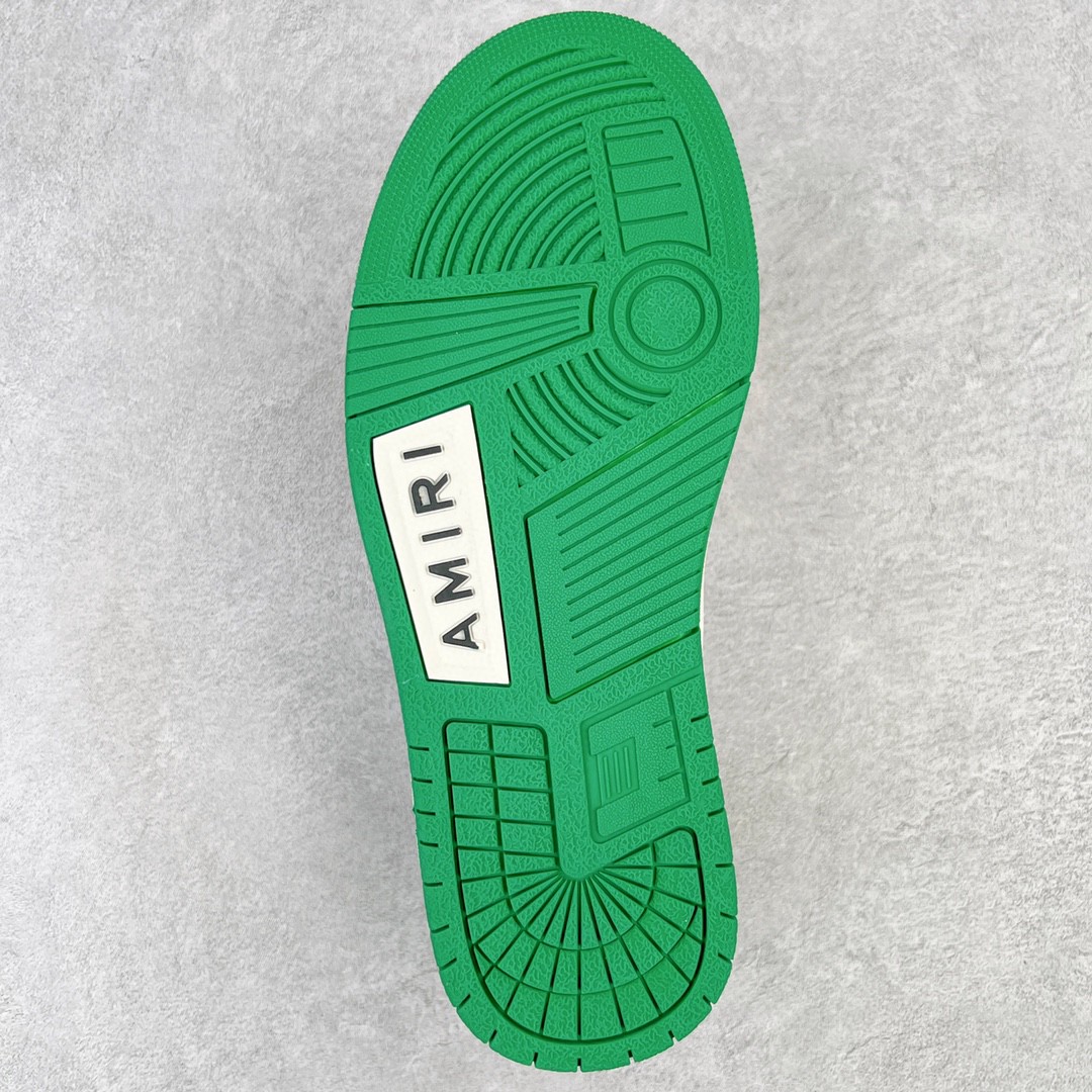 AMIRI 埃米尔 Skel Top Low 骨头鞋 绿色 低筒 休闲鞋 板鞋 运动鞋 男鞋 MFS003-344