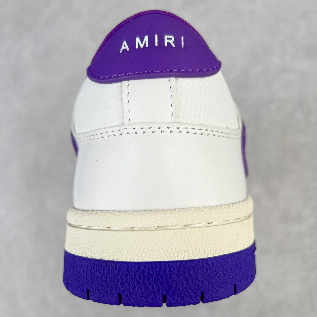 AMIRI 埃米尔 Skel Top Low 骨头鞋 白紫 低筒 休闲鞋 板鞋 运动鞋 男鞋 MFS003-196