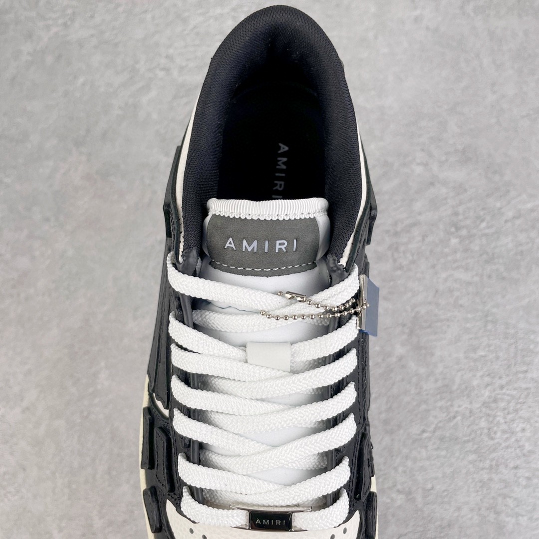 AMIRI 埃米尔 Skel Top Low 骨头鞋 黑白色 低筒 休闲鞋 板鞋 运动鞋 男鞋 MFS003-004