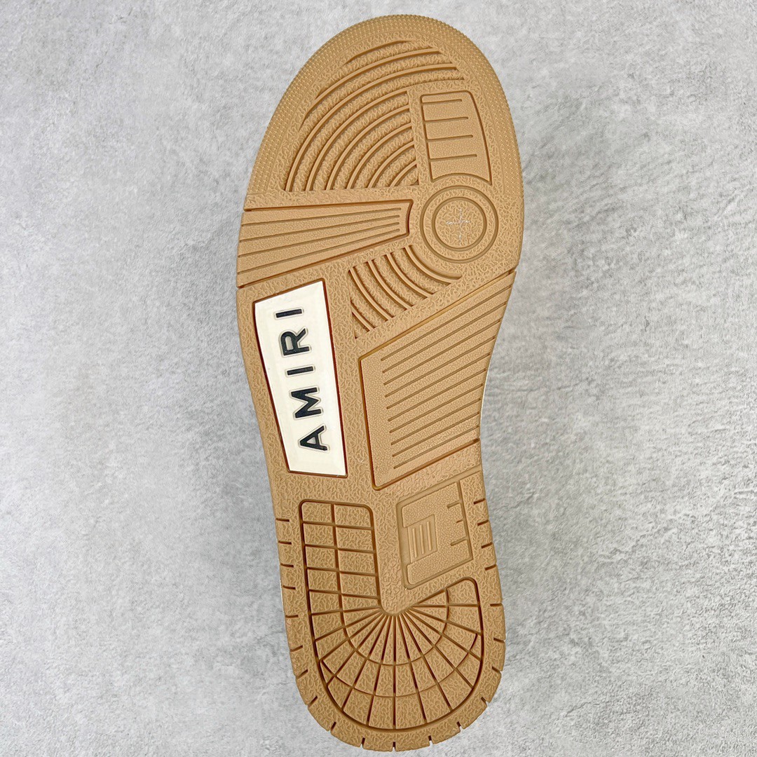 AMIRI 埃米尔 Skel Top Low 骨头鞋 浅棕色 低筒 休闲鞋 板鞋 运动鞋 男鞋 MFS003-126