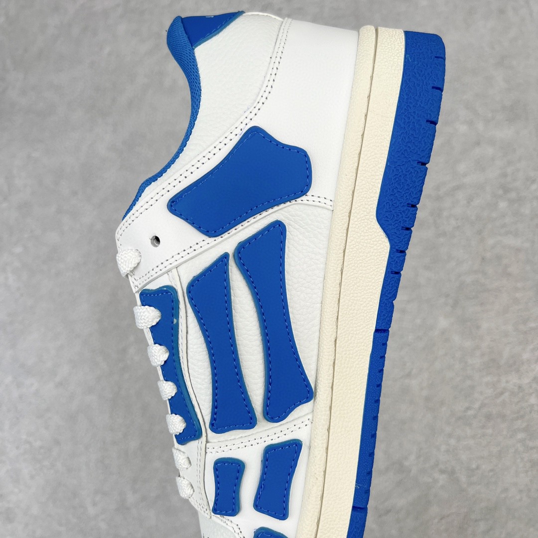 AMIRI 埃米尔 Skel Top Low 骨头鞋 白蓝色 低筒 休闲鞋 板鞋 运动鞋 男鞋 PS22MFS003-123