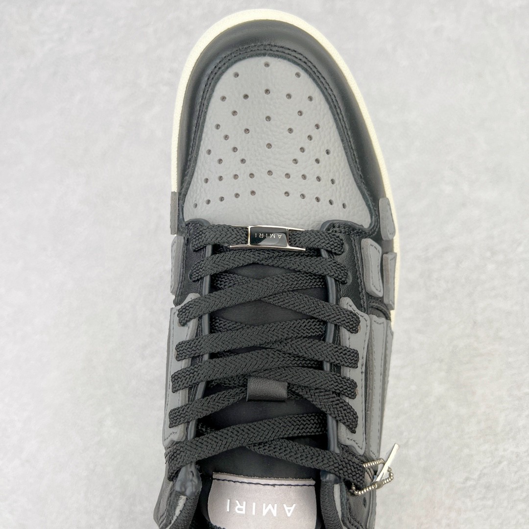 AMIRI 埃米尔 Skel Top Low 骨头鞋 黑灰色 低筒 休闲鞋 板鞋 运动鞋 男鞋 MFS003-016